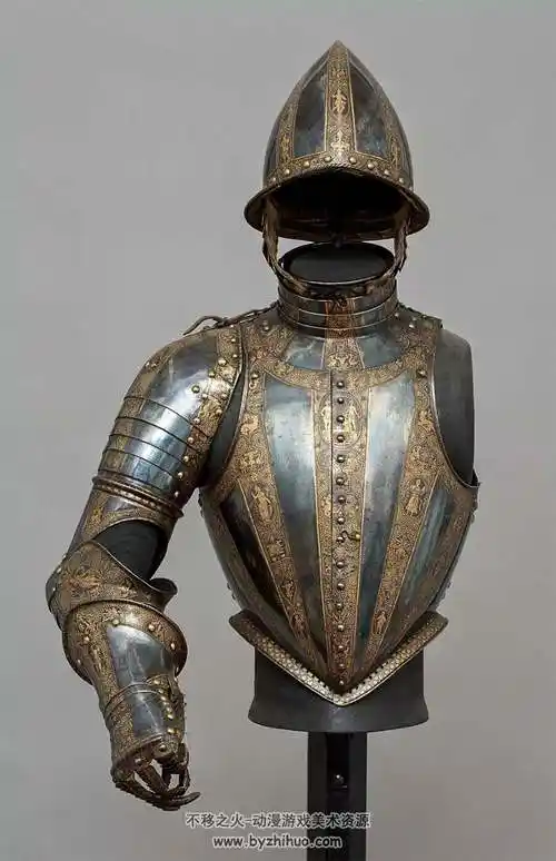 真实风中世纪骑士盔甲美术设计参考图集百度网盘下载500p