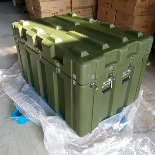 三军行滚塑军品空投箱 军用携行箱 部队拉练装载物资上海厂家直销