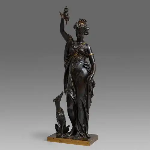 女猎神狄安娜-青铜-西堤欧洲古董家具-cite galleries