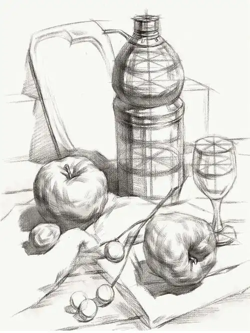 素描教程  #素描静物步骤教学  #结构素描  #素描结构  #素描入门