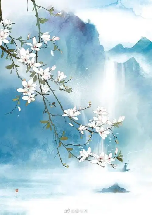 背景 古风 古韵 中国风 手帐素材 插画 手绘 彩绘 头像 壁纸