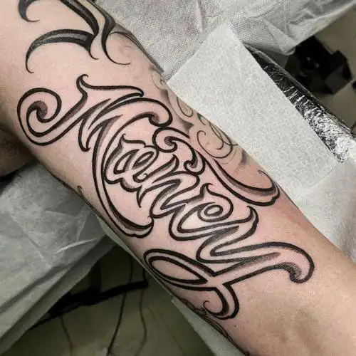 花体字手稿  #字体设计  #花体字纹身  #纹身刺青