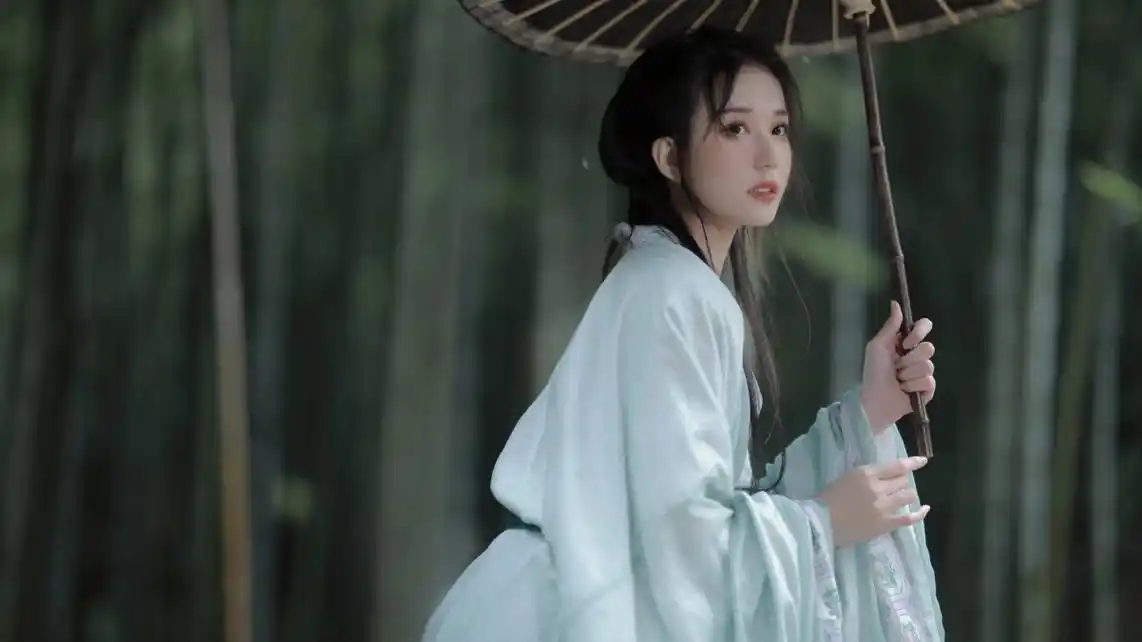 唯美古装美女油伞仙女4k壁纸3840x2160