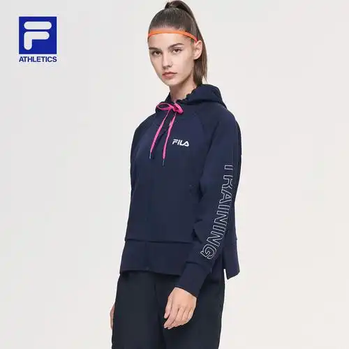 外套filaathletics斐乐女士针织上衣2021新款运动运动茄克