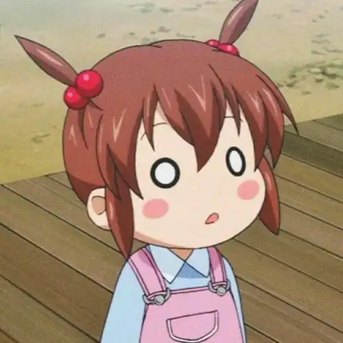 棕发动漫女头萌头像