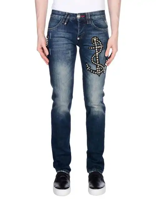 philipp plein 牛仔裤 in blue