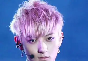 最新男生紫色发型男生深紫红色头发挑染发型