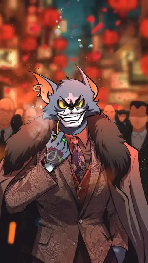 绘画设计之霸气汤姆猫