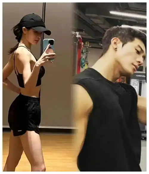 钟楚曦与候雯元官宣情人节,晒恩爱健身照!女方前任尽是帅哥?