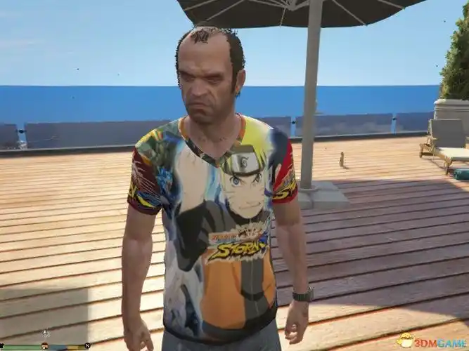 侠盗猎车5gta5pc版服装mod主角崔佛t恤衫贴图mod