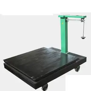 霸王老式机械磅秤2吨3吨平台秤单双标尺地上衡物流称工业衡器地磅