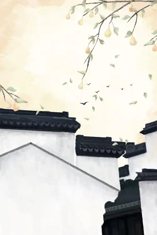 古风四季江南风景