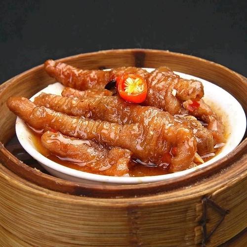 酱味蒸凤爪豉汁广式早茶广东点心粤式早点鸡爪虎皮鸡脚港式商用