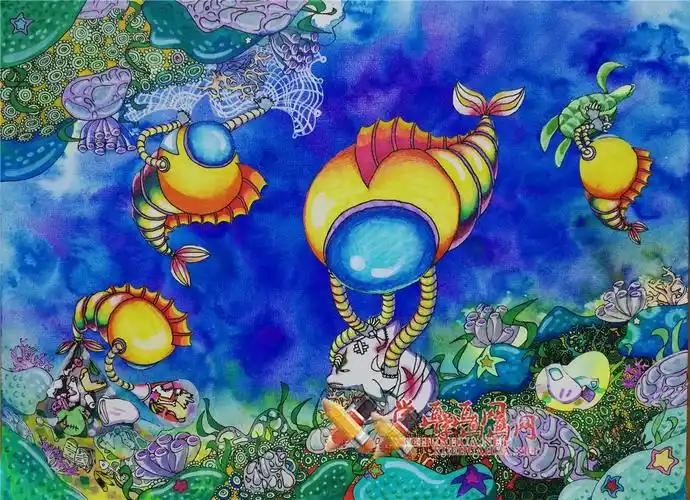 关于海洋的获奖科幻画《海洋和谐卫士》