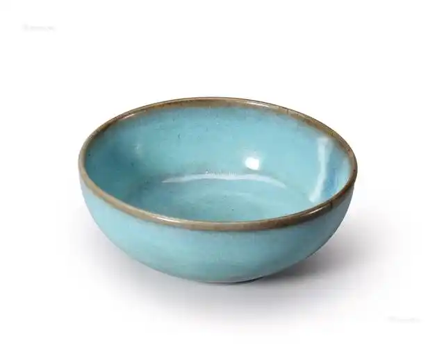 1900 宋 钧窑 天青釉卧足洗