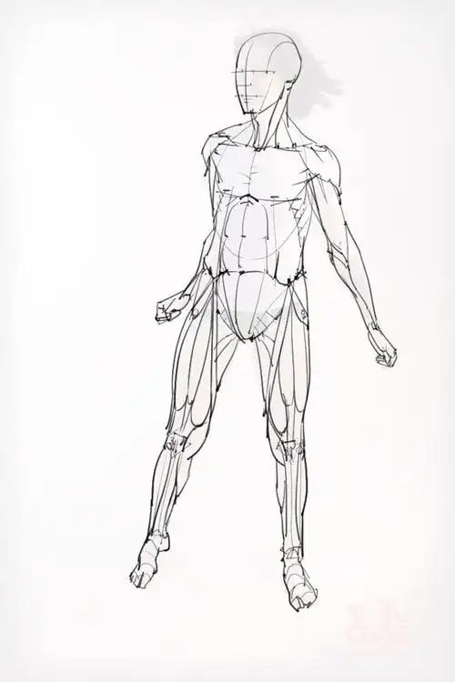 全身人体绘画练习稿