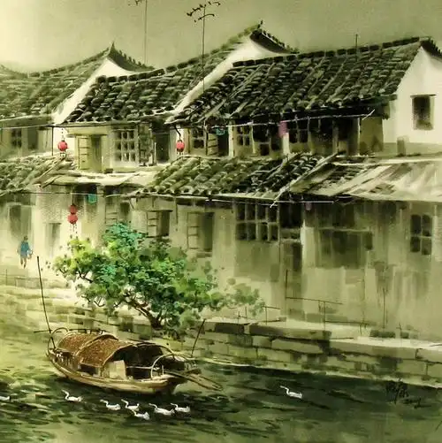 烟雨江南----张明康中国画作品