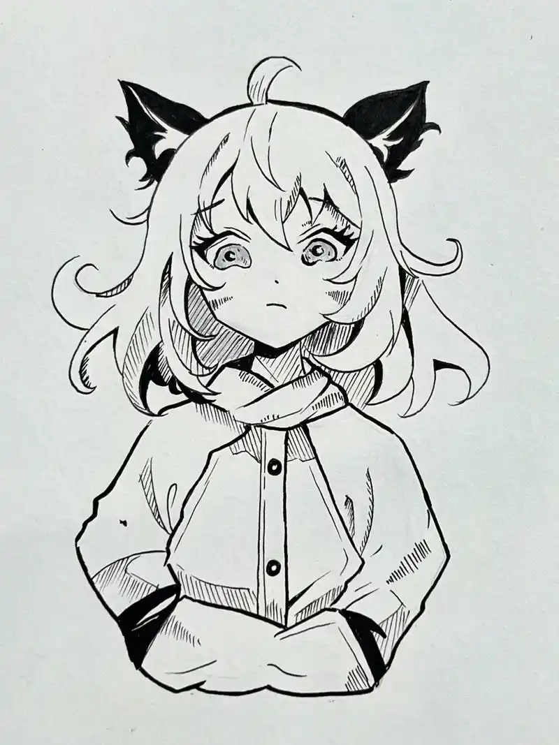 动漫手绘 #画画过程 #二次元 #图文 - 抖音