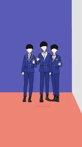 饭绘tfboys合体漫图,不知不觉就长大了的三宝