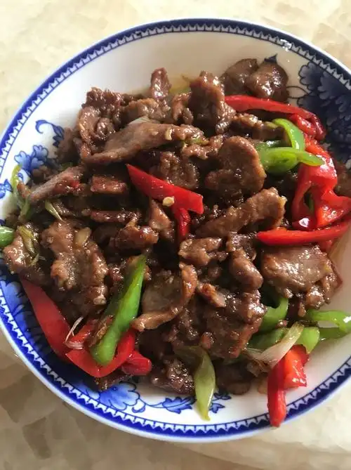 家常菜 青椒炒牛肉 手机用户3579_rgcf做的青椒炒牛肉