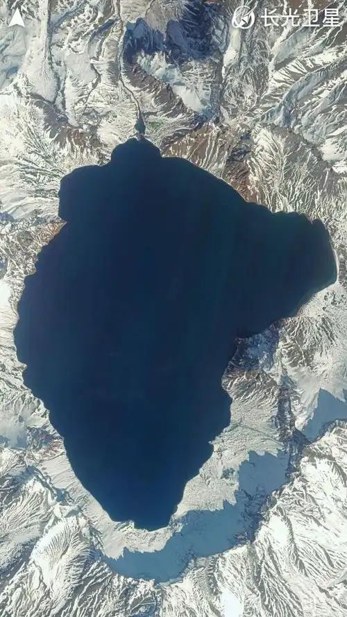 卫星x避暑胜地吉林省长白山天池景区