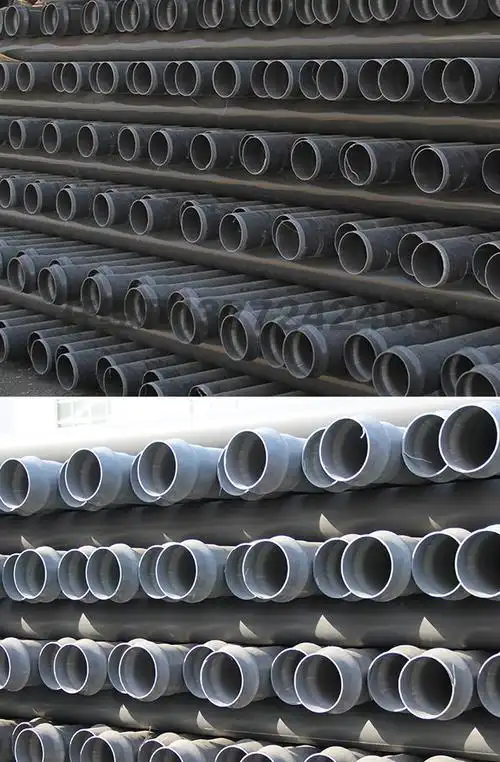 pvc农田灌溉管dn160埋地排水管给水管浇地管排污管