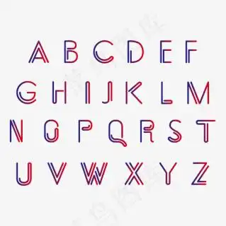 创意回形针26字母免费格式: ai复古英文字母免费格式: psd26个英文