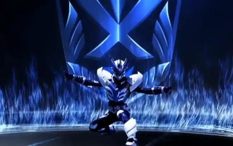 蓝光铠甲勇士刑天战斗集飞影铠甲