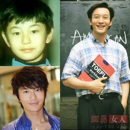 因为长得漂亮,小时候,街坊邻居都叫黄晓明"小明星".