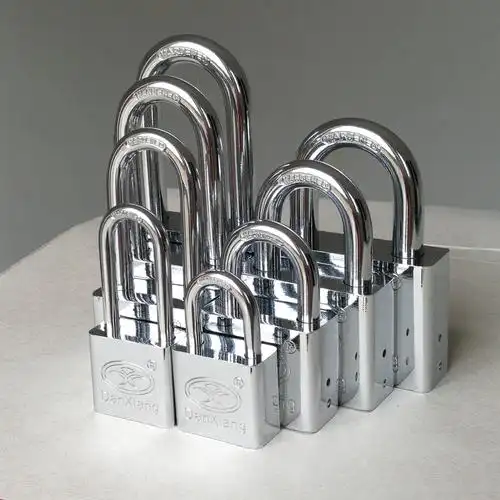 【丹翔锁业】厂家直销全铜芯防盗防撬安全原子挂锁月牙锁长鼻锁具