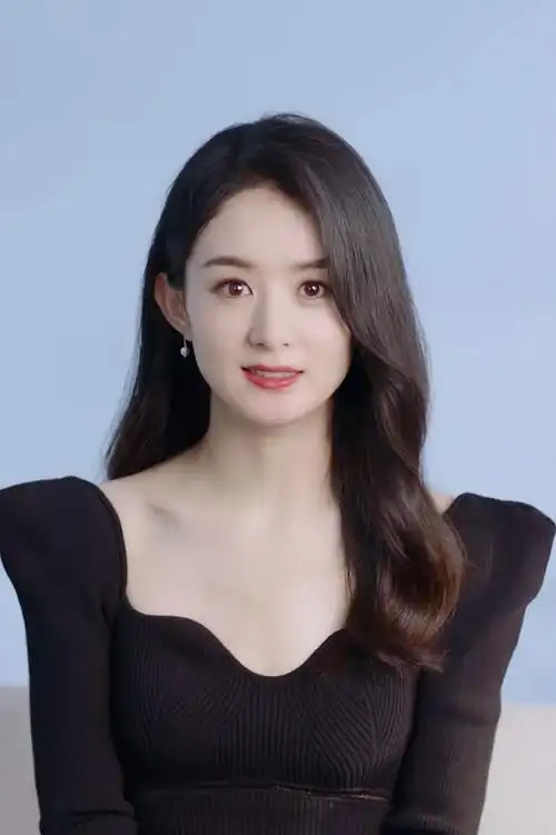 赵丽颖黑西装证件照##赵丽颖气质好绝