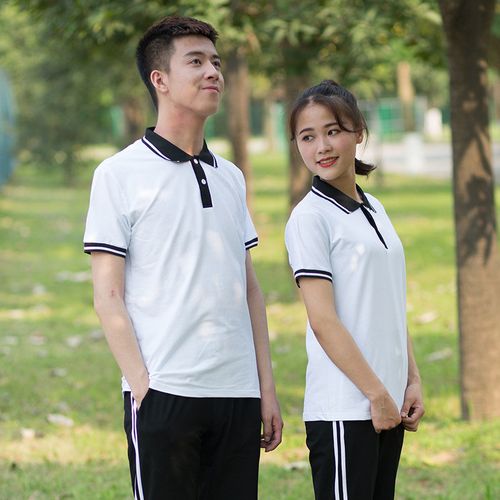 夏季黑白蓝白短袖初中生校服套装夏天高中学生运动会男女班服夏装