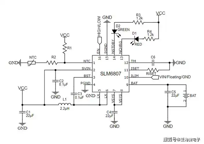 【slm6807】 5v输入两节锂电池升压充电电路_保护_电压_集成