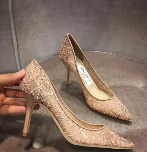 爱情神话同款jimmychoo蕾丝鞋