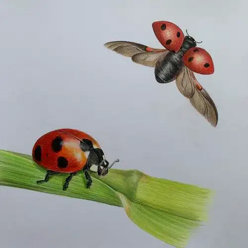 彩铅昆虫(内附过程图)
