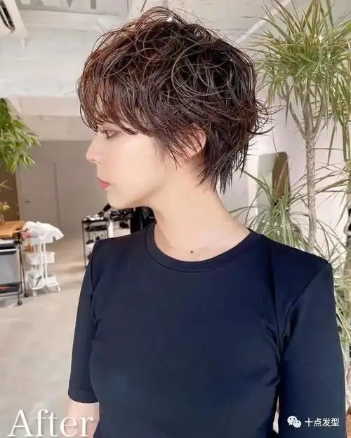 今年超流行的短发摩根纹理烫