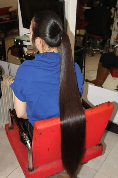 剪下天津美女90cm长发北京face08535