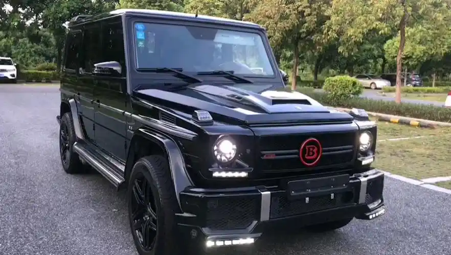 15年奔驰g500黑黑改装升级巴博