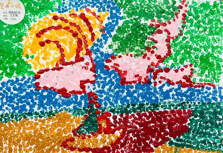 艺术小鸡三林店毕加索多维班《修拉的点画》