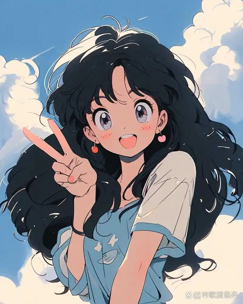 小仙女比耶的手势,超级可爱的插画版!99 小仙女们!