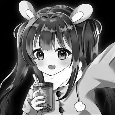 超可爱的黑白动漫女生头像图片