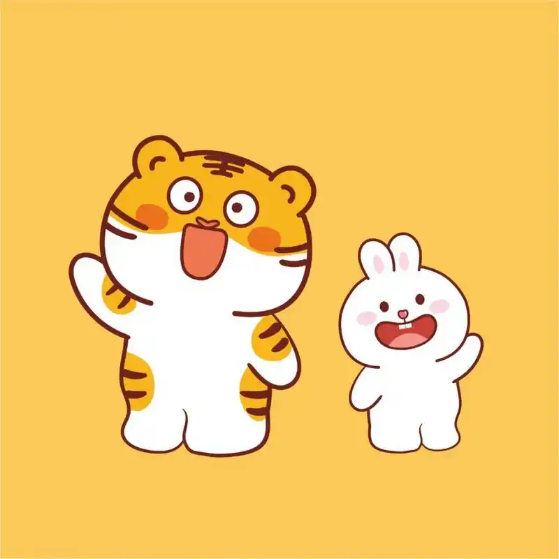 原创│虎萌萌兔子ip卡通形象 你好 原创│虎萌萌兔子ip卡通形象 表情