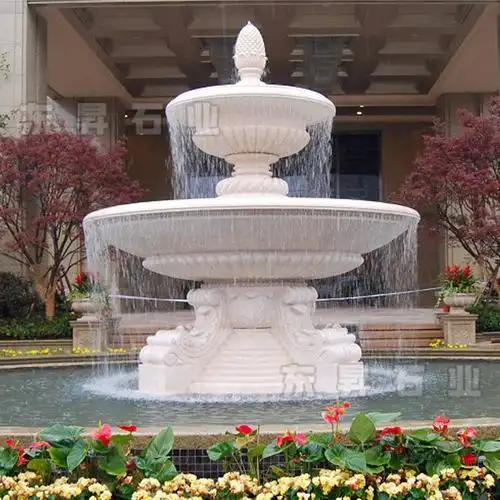 石雕叠水钵介绍石材喷泉图片大全