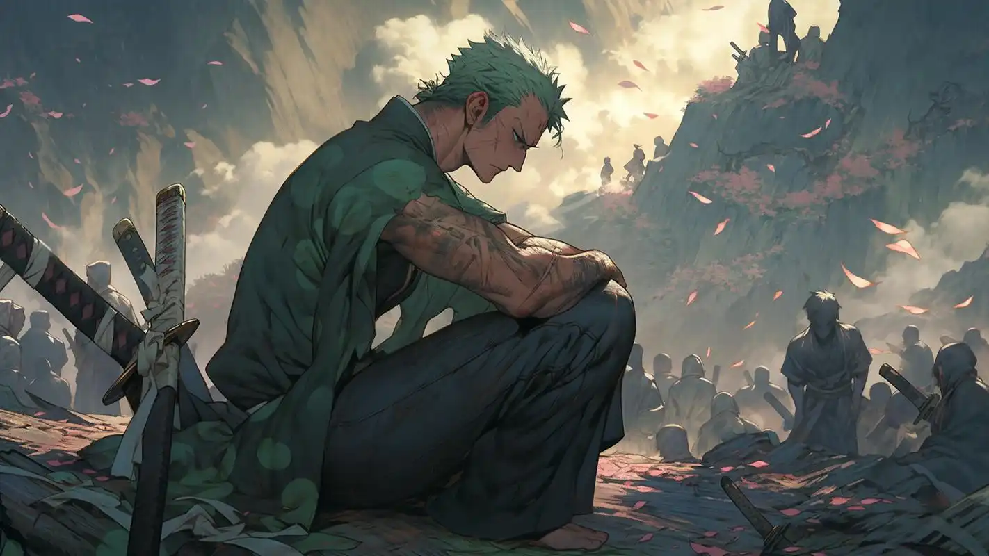 电脑壁纸|海贼王·索隆.快来一起加入我的船队,让我们的电脑屏 - 抖音