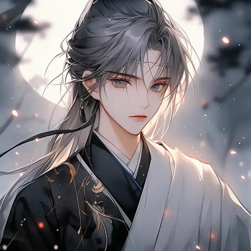 风光霁月高冷少年|古风动漫男头|男生头像 #画画的日常# #古风头像