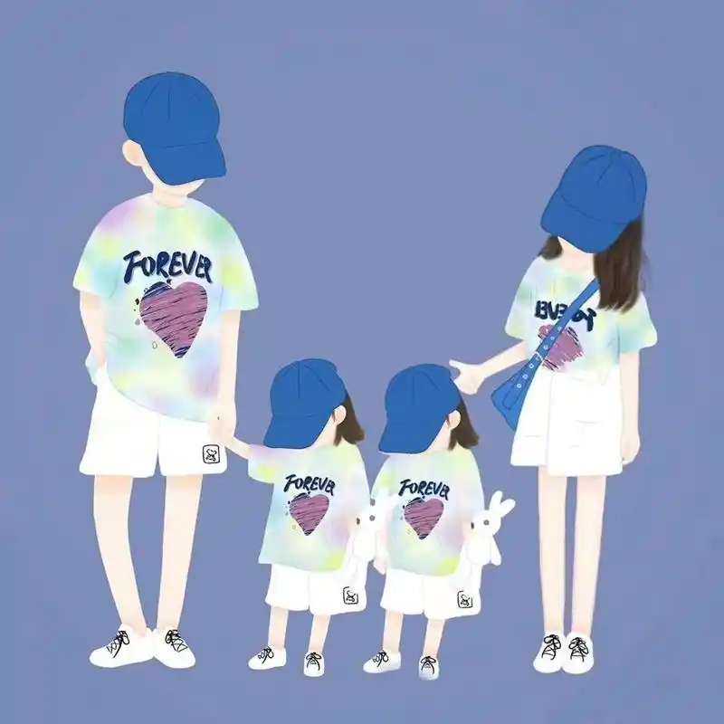 一家四口头像背景图 一家四口头像背景图 (双胞胎组合) 97龙凤胎