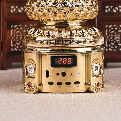 念佛机唱佛机可插卡充电高档观世音菩萨佛像诵佛机金色唱佛机结缘