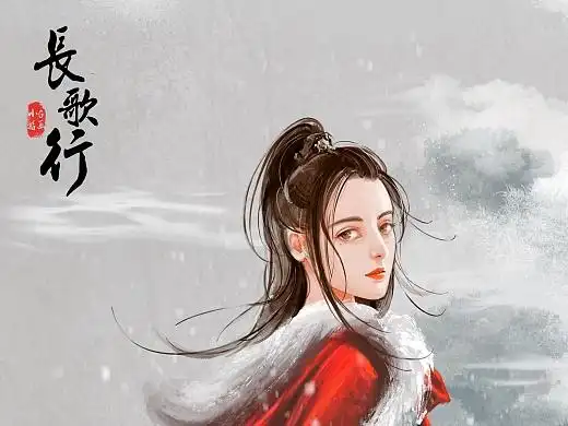 《长歌行》海报-迪丽热巴 ||附过程