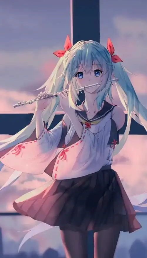 姐姐吹的是笙吗?看着好好看呀#高清动漫壁纸