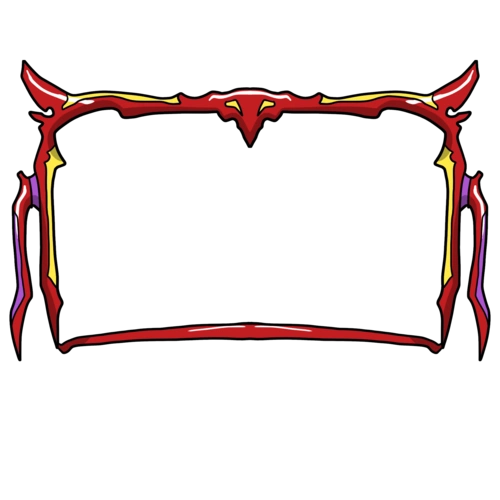 红色方形游戏边框插画图片